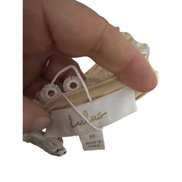 Lulus Small White Lace Sleeveless Bridal Gown With Open Back & Train NEW - Picture 8 of 12